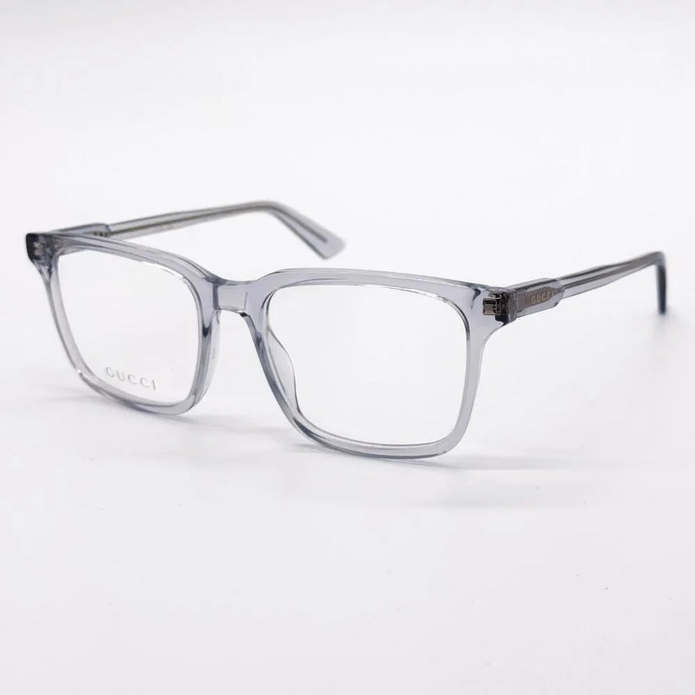 NEW GUCCI GG1120O 005 MEN TRANSPARENT LIGHT BLUE EYEGLASSES GUCCI